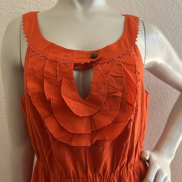 Anthropologie Maeve Terasina Orange Dress - Picture 4 of 7